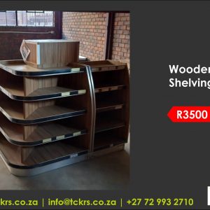 Wooden shelving